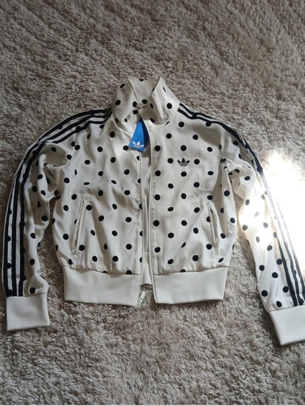 NWT ADIDAS POLKA DOT TRACK JACKET